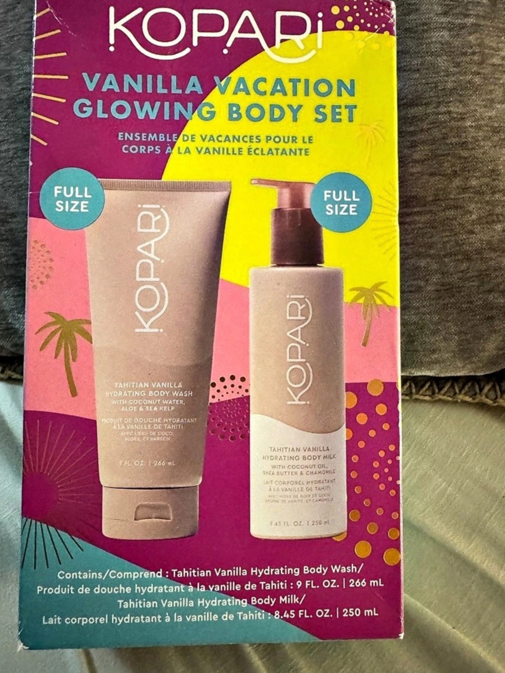 Kopari Vanilla Vacation Glowing Body Set Body Wash & Body Milk